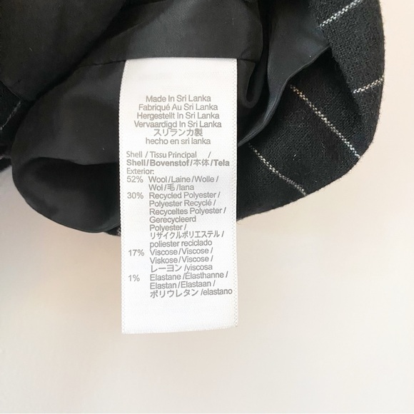 MADEWELL Pinstripe Wool Blend Mini Skirt Size 6 NEW Preppy - Picture 6 of 10